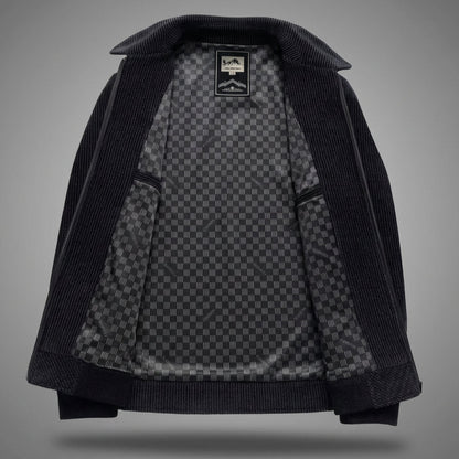 Men's casual jacket by Homixa with textured quilting, side pockets, and a soft-touch finish, perfect for everyday wear.