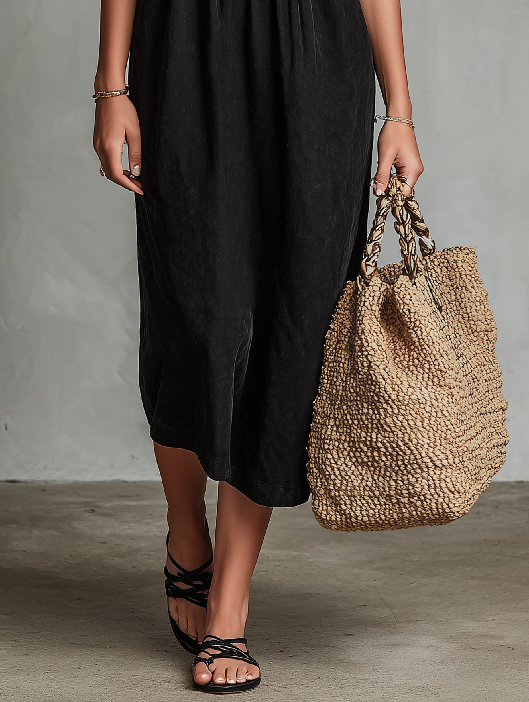 Nadia | Women's Contrast-Bodice Square-Neck Midi Dress - product image 3
