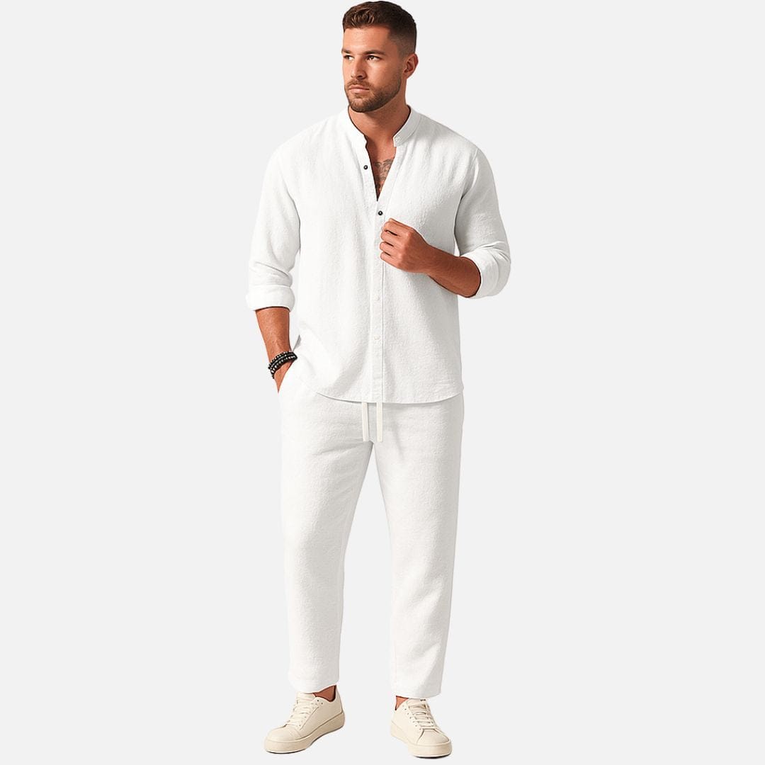 Nolan | Men's Stand-Collar Long-Sleeve Pant Set - product image 1