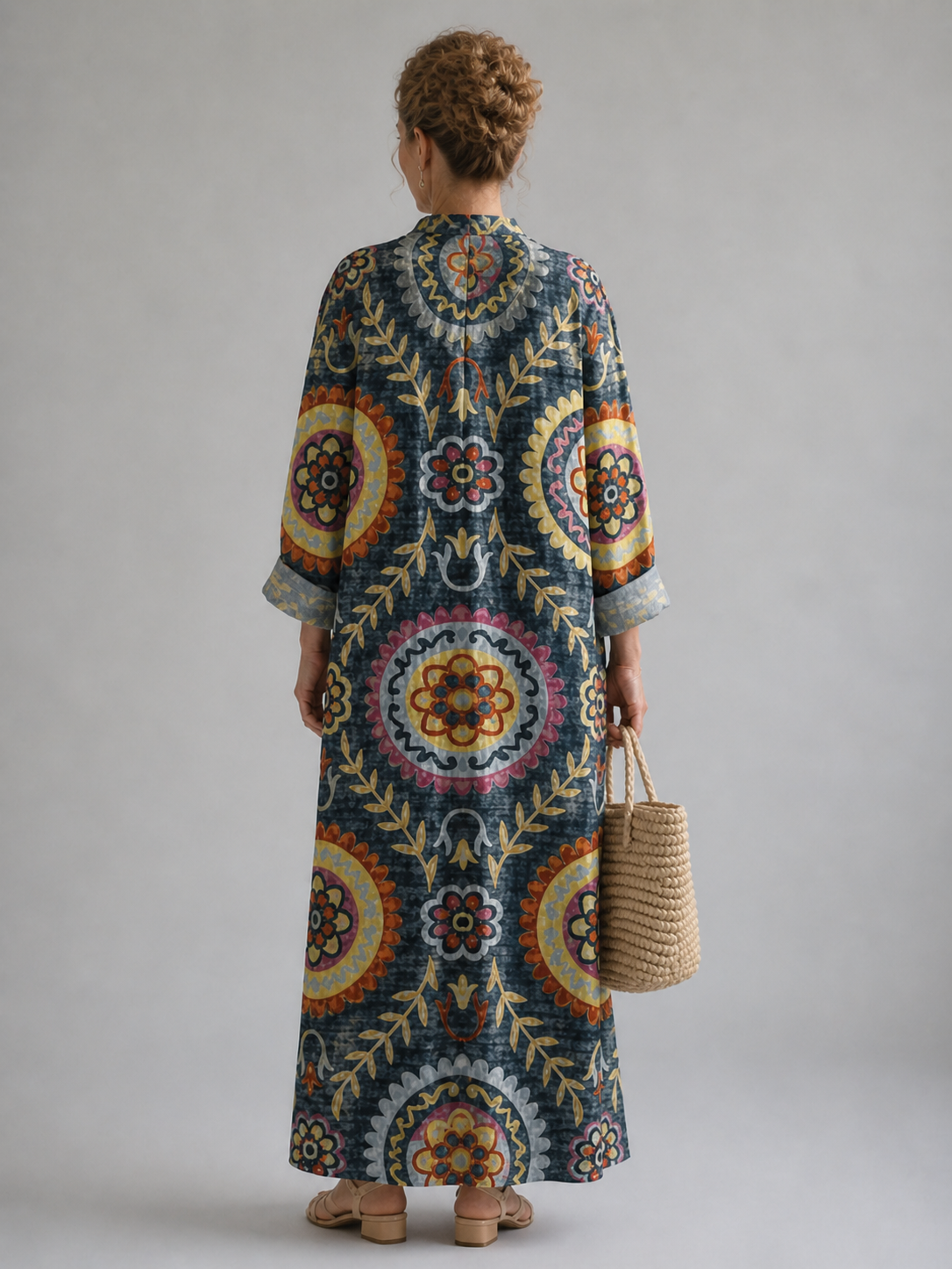 Olivia | Women's Medallion-Print V-Neck Maxi Dress - product image 3