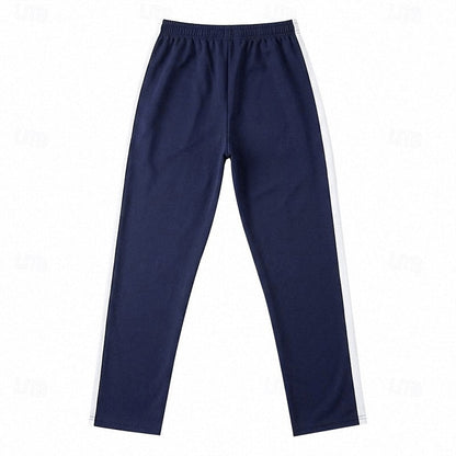 Harper & Wells Damian relaxed side-stripe sweatpants in soft fabric, featuring a comfortable fit and sporty side stripe detail.