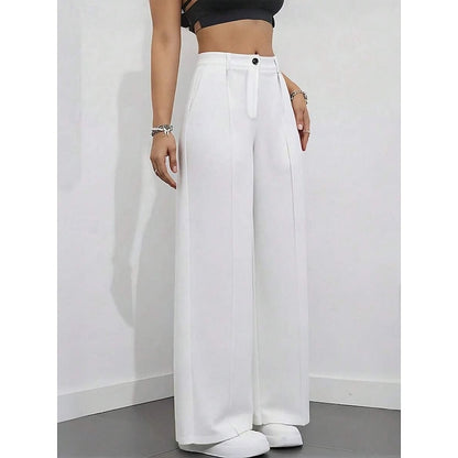 High-waist tailored trousers from Harper & Wells' Odette collection, featuring a sleek, professional fit and classic design.