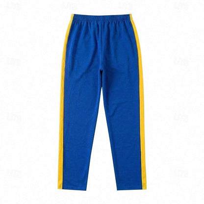 Harper & Wells Damian relaxed side-stripe sweatpants in soft fabric, featuring a comfortable fit and stylish side stripe detail.
