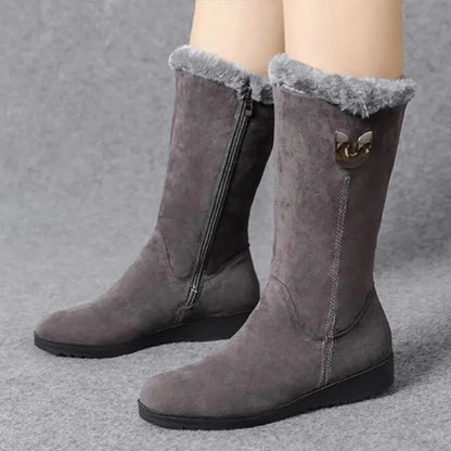 Homixa snow boots for women, stylish and warm winter footwear with waterproof material and cozy lining.
