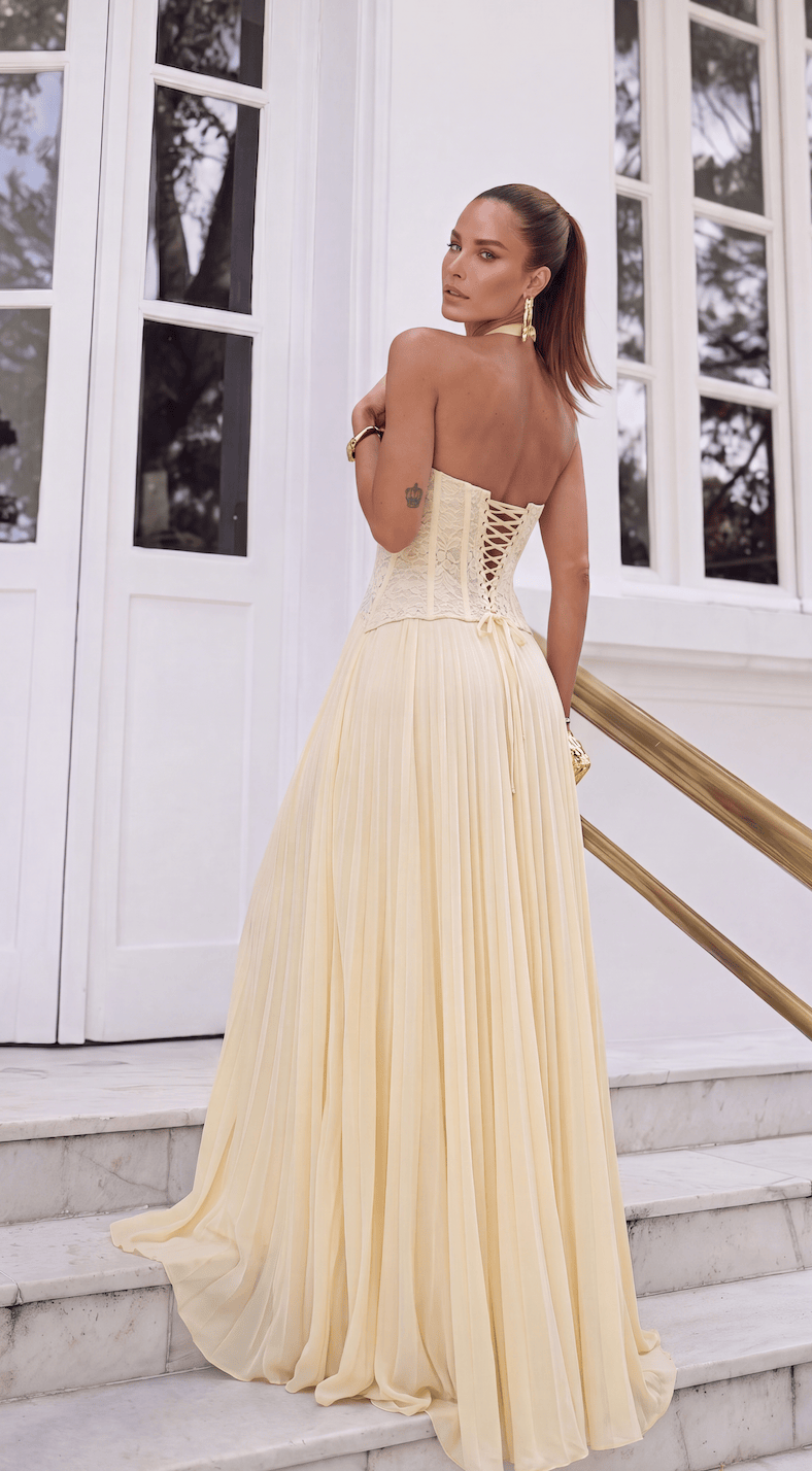 Valentina | Women's Fitted-Bodice Spaghetti-Strap Maxi Dress - product image 5