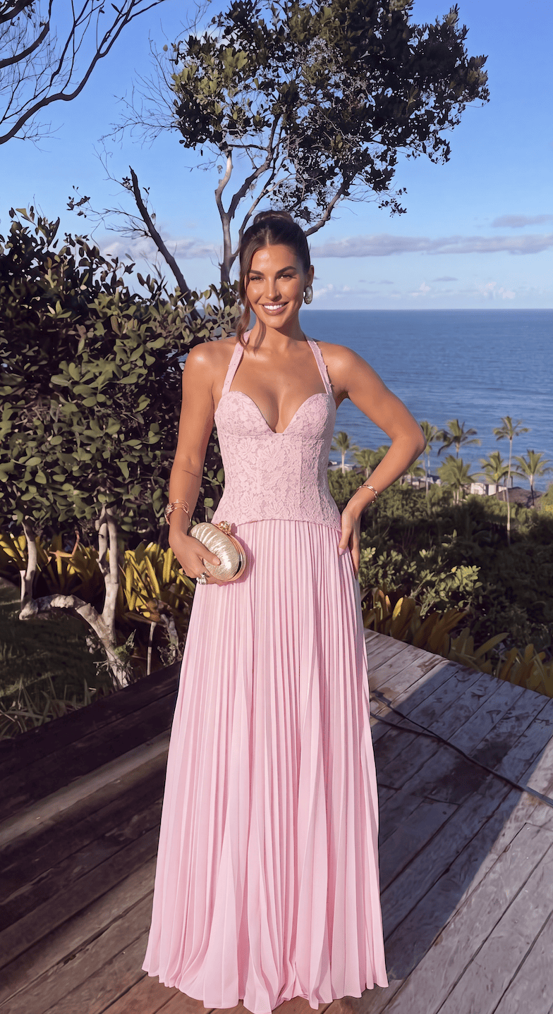 Valentina | Women's Fitted-Bodice Spaghetti-Strap Maxi Dress - product image 14