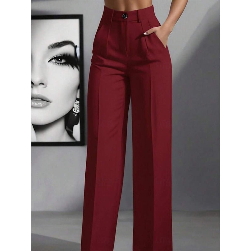 Pair of Harper & Wells Odette high-waist tailored trousers in a sleek, classic design with a structured fit.