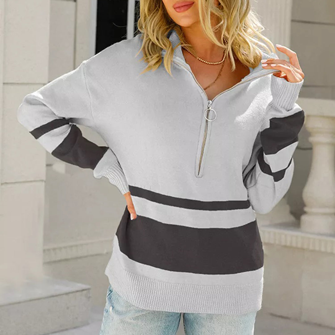 Homixa women's acrylic-polyester blend sweater with a cozy fit, perfect for winter warmth and comfort.
