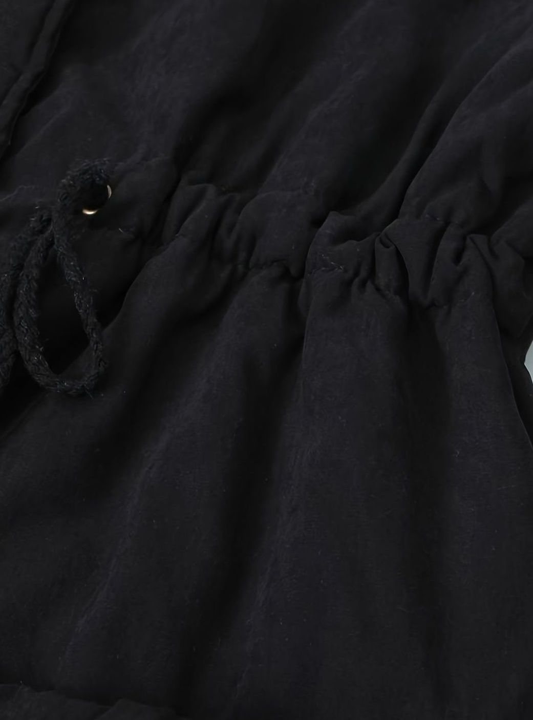 Women's Homixa winter parka with faux-fur collar, drawstring waist, and button front, suitable for cold weather.