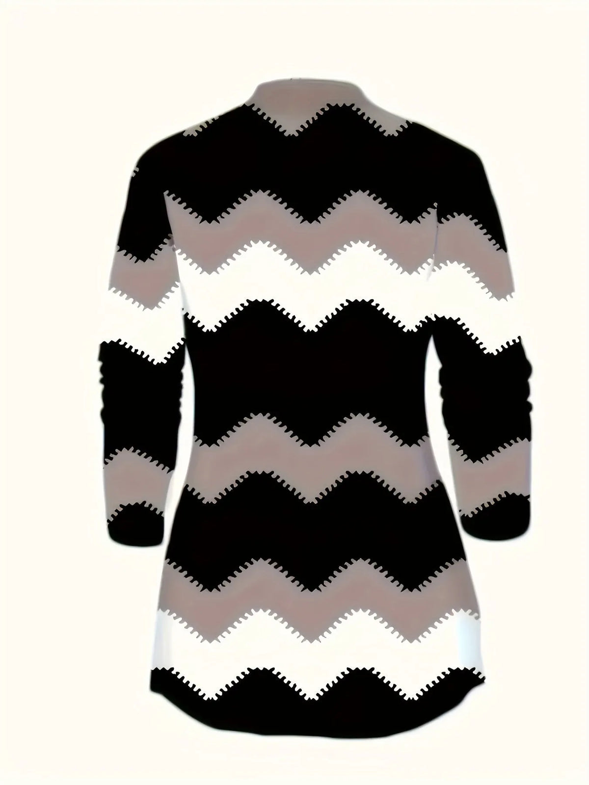 Women's geometric knit matching outfit set with long cardigan, cami top, and pants from Homixa, styled for casual wear.