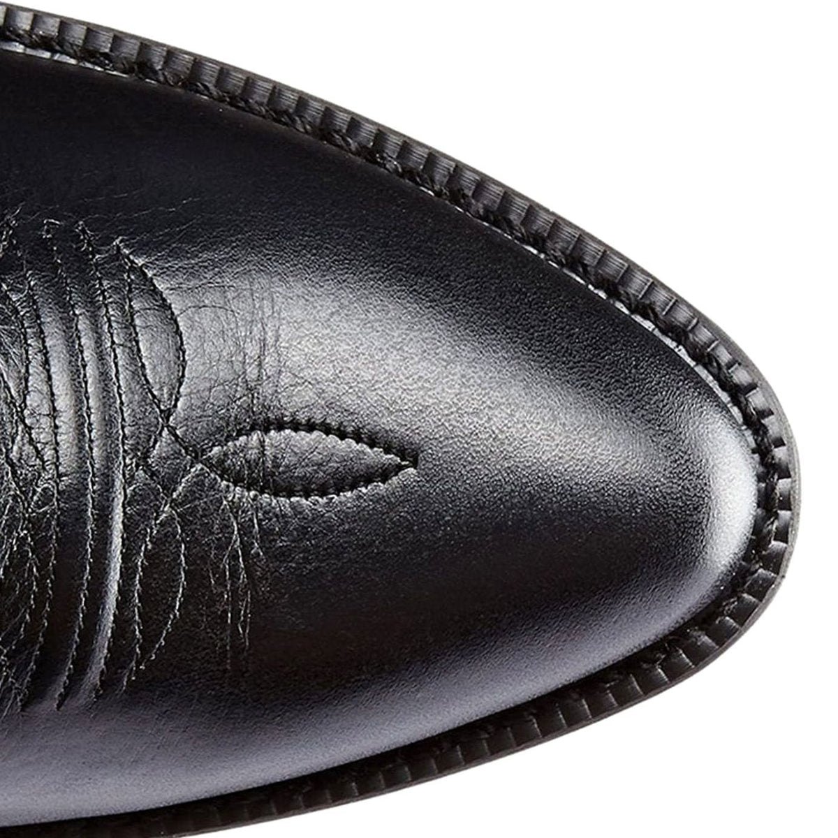 Women's Homixa mid-calf cowboy boots with pointed toe, block heel, and tonal shaft embroidery, showcasing western style and craftsmanship.