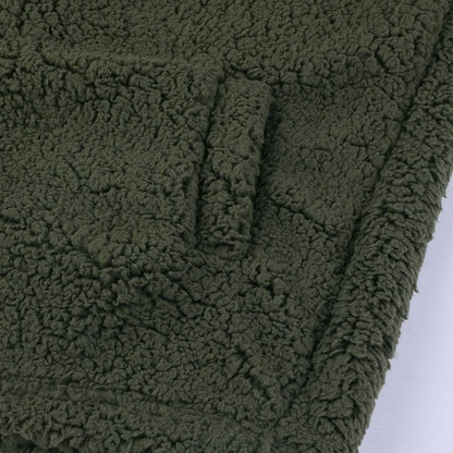 Women's oversized teddy fleece winter coat with hood and full-zip front by Homixa, featuring soft fleece material and cozy design.