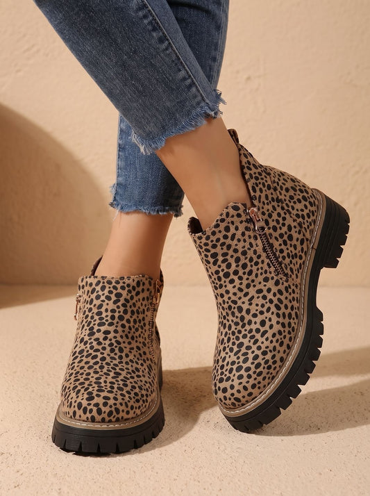 Homixa women's side-zip ankle boots with cushioned insoles, arch support, and rugged lug soles, ideal for stylish comfort.