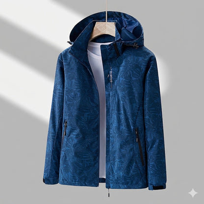 Women's waterproof lined winter jacket by Homixa with adjustable hood and zip side pockets, ideal for cold weather.
