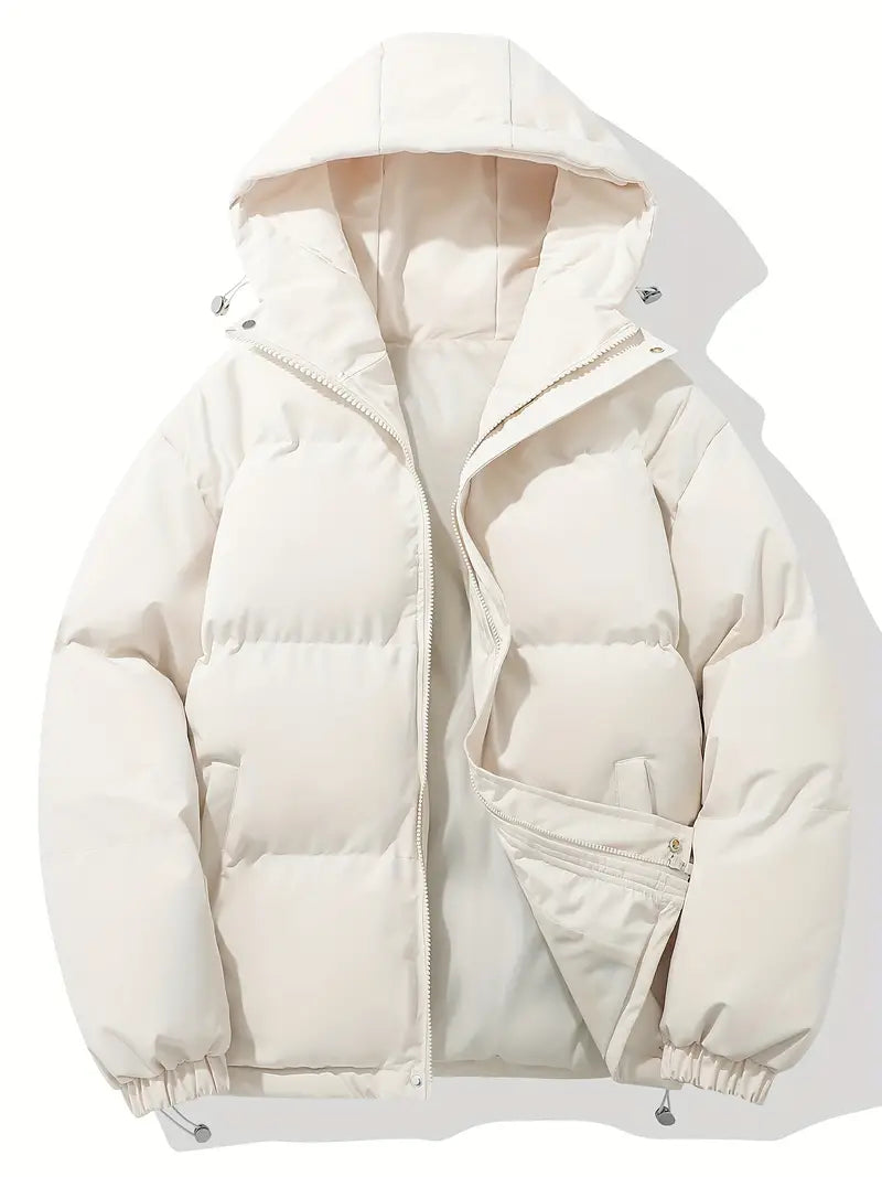Women's Lunirel winter jacket with hood, premium filling, stylish and elegant for casual or formal wear.