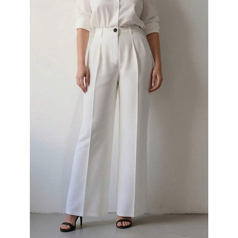 Harper & Wells Odette high-waist tailored trousers, stylish pants with a sleek fit and classic design, perfect for professional wear.